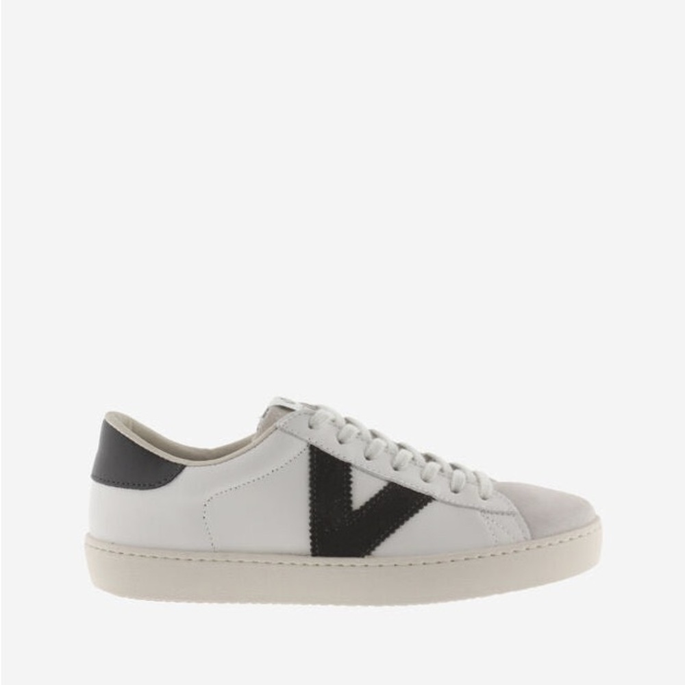 Victoria Shoes - Women's Berlin Contrast Leather Shoe - Antracita